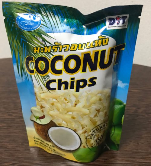 タイ、ココナッツチップス、お土産